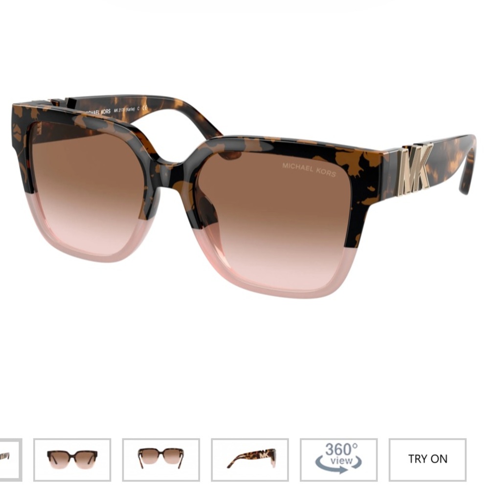 Michael Kors MK 2170U karlie dark tortoise pink brow 390913 Sunglasses